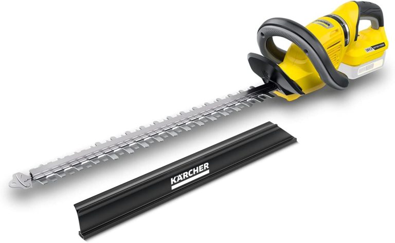 Karcher 18V Taille-Haies sans Fil HGE 18-50, lame affutee au diamant 50 cm, fonction scie, poignee orientable