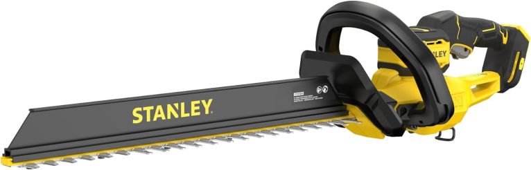 Taille-haie électrique Stanley V20 STCHT8255B-XJ, moteur brushless, lame double action 55 cm, sans batterie ni chargeur
